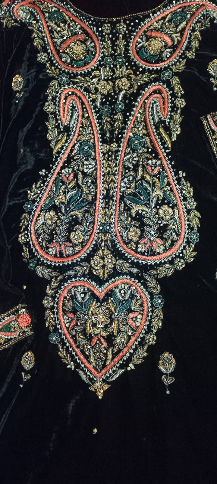 Heavy embroidered dress for sale 10