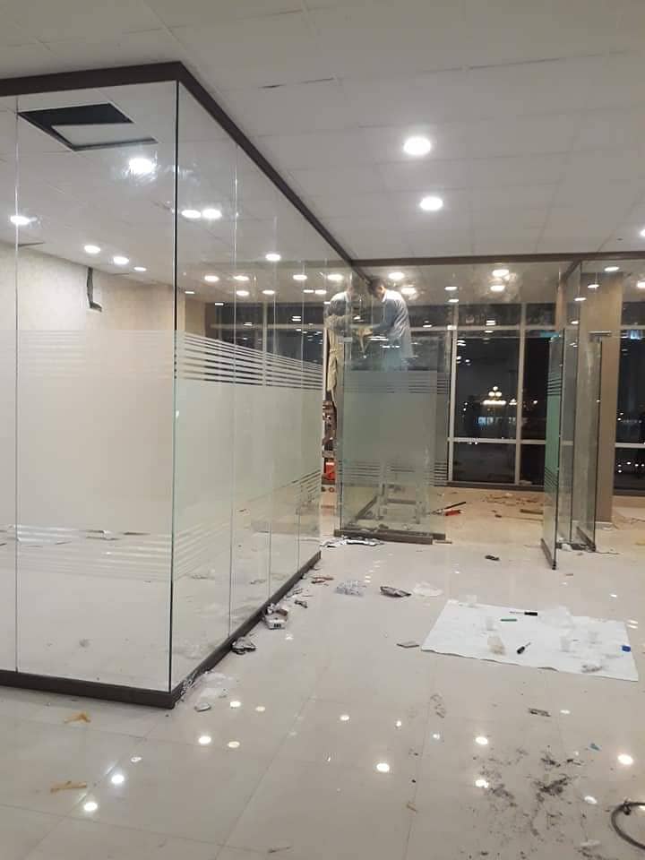 Office glass partition/GlassAluminium/partition work/glass cabine 2