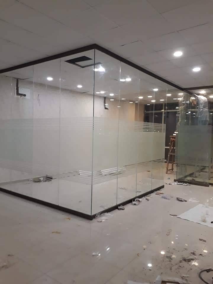 Office glass partition/GlassAluminium/partition work/glass cabine 3