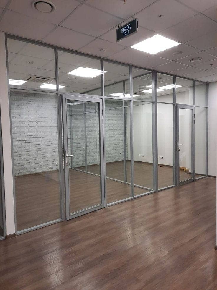 Office glass partition/GlassAluminium/partition work/glass cabine 9