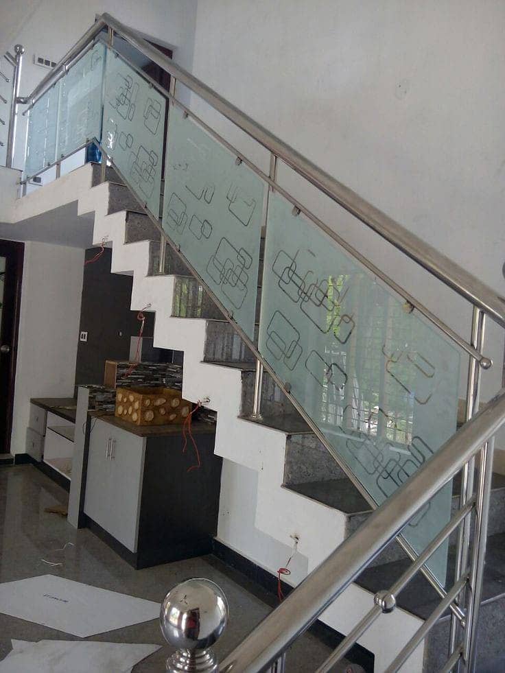 ss railing/glass railing/wood railing/decoration,Steel railing 12