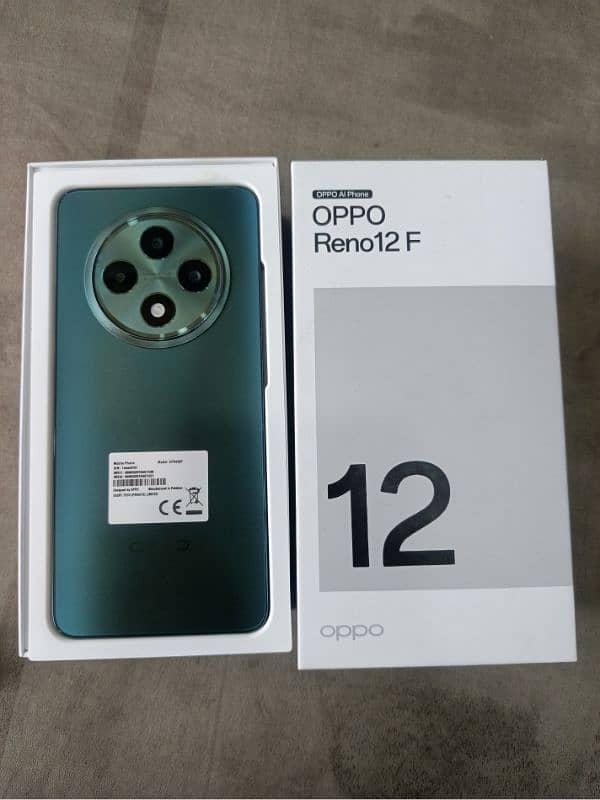 Oppo Reno 12F 8GB,256GB complete box 11 month warranty 0