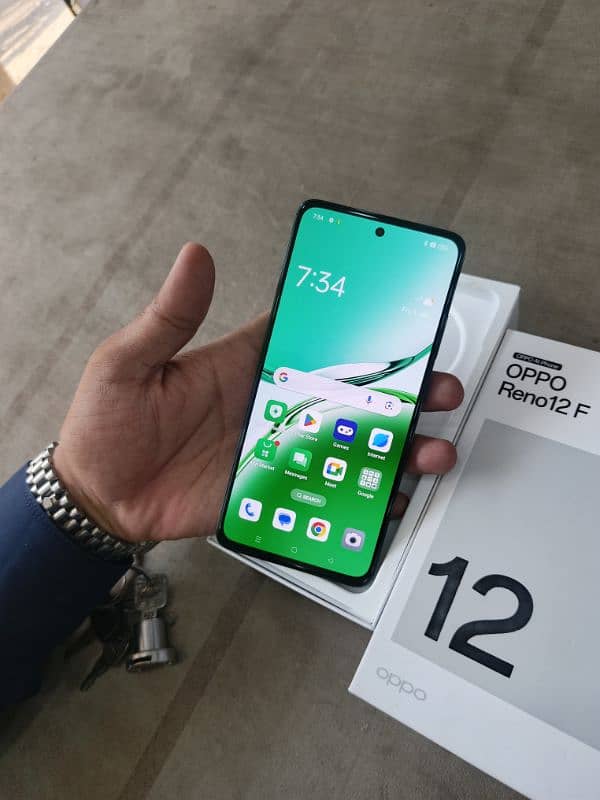 Oppo Reno 12F 8GB,256GB complete box 11 month warranty 1