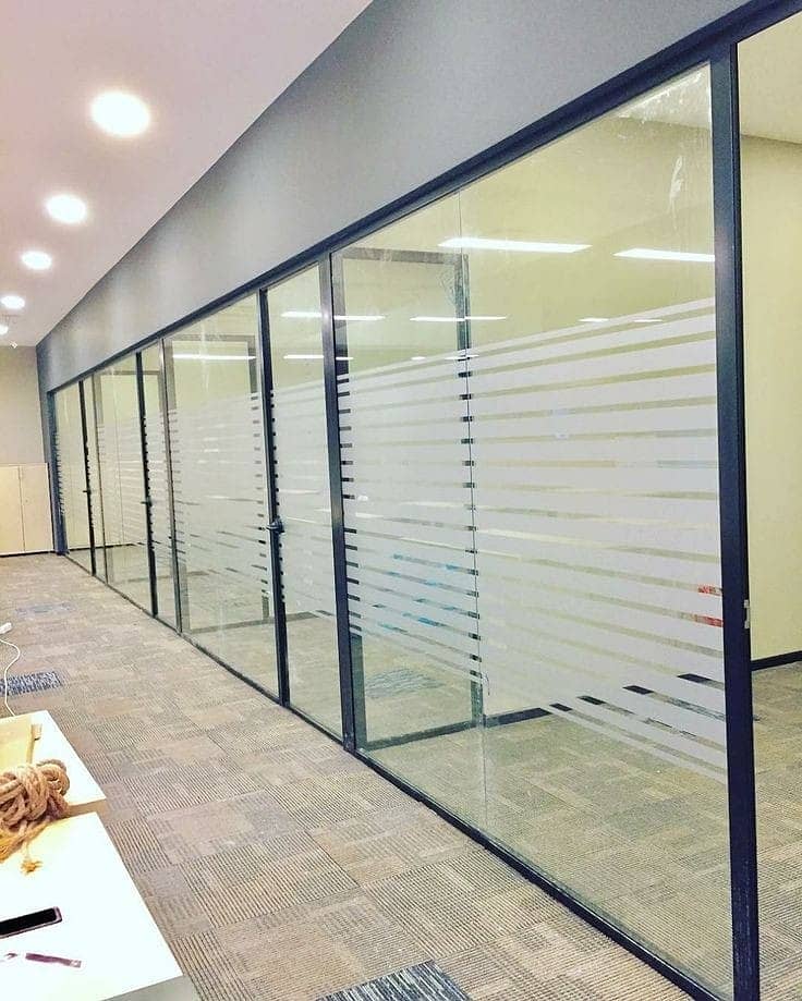 Office glass partition/GlassAluminium/partition work/glass cabine 10