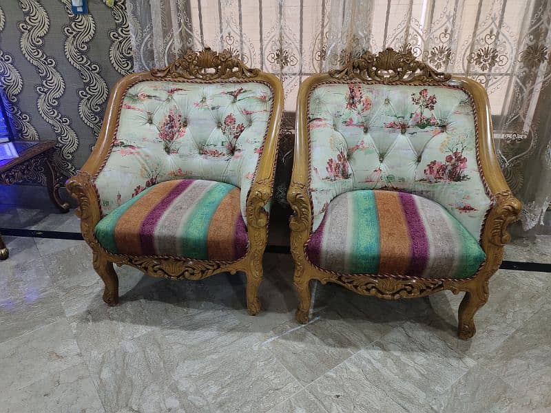 Pure wood sofa set (chinioti) 3