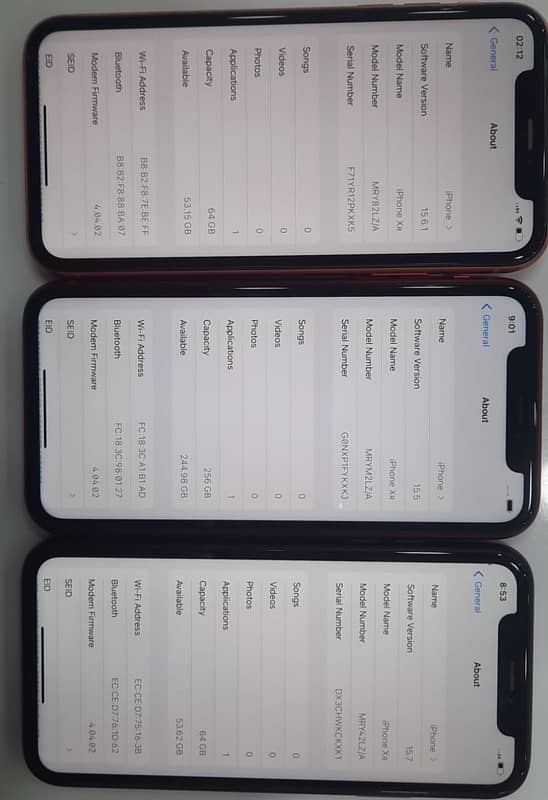 IPhone XR non pta  JV     64/256 2