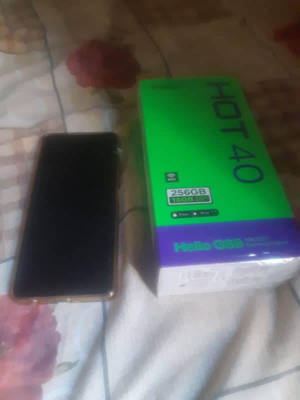 infinix hot 40 10/10 condition with box 0