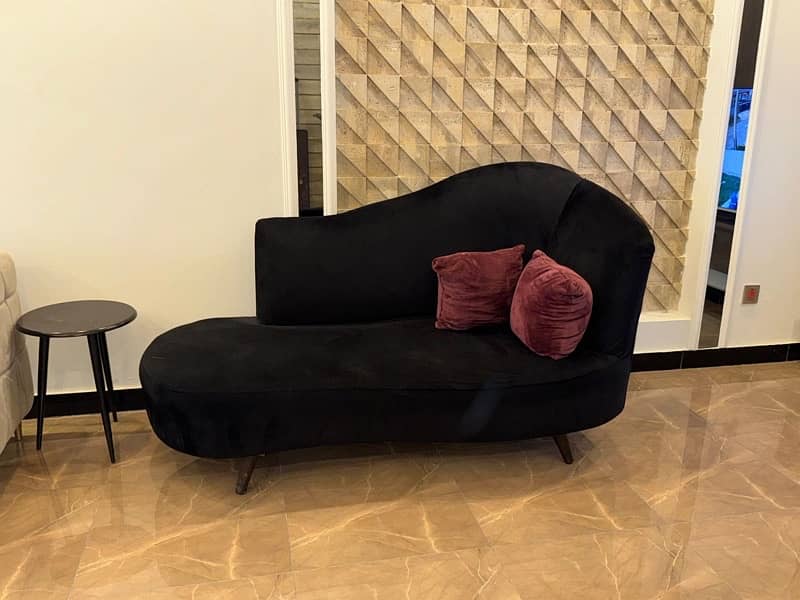 Black Sofa L Shape | 22000 1