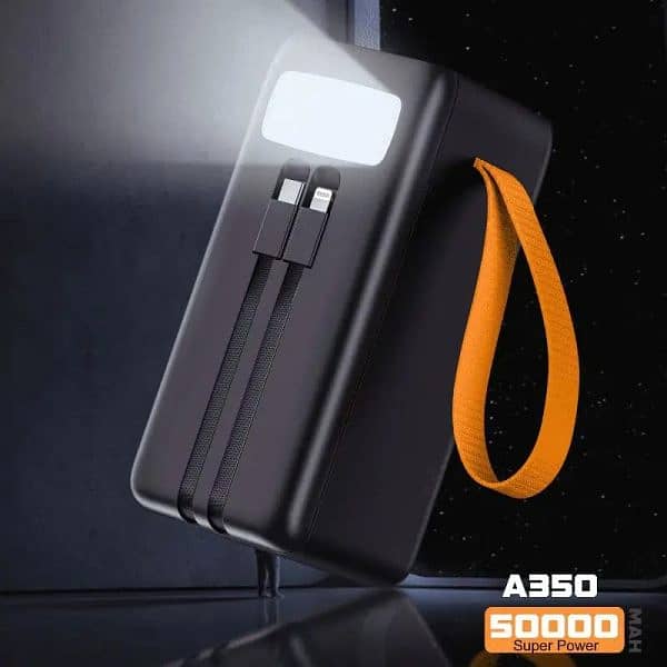 Aspor A350 50,000mah – Fast Charging With Built-in Flashlight 2