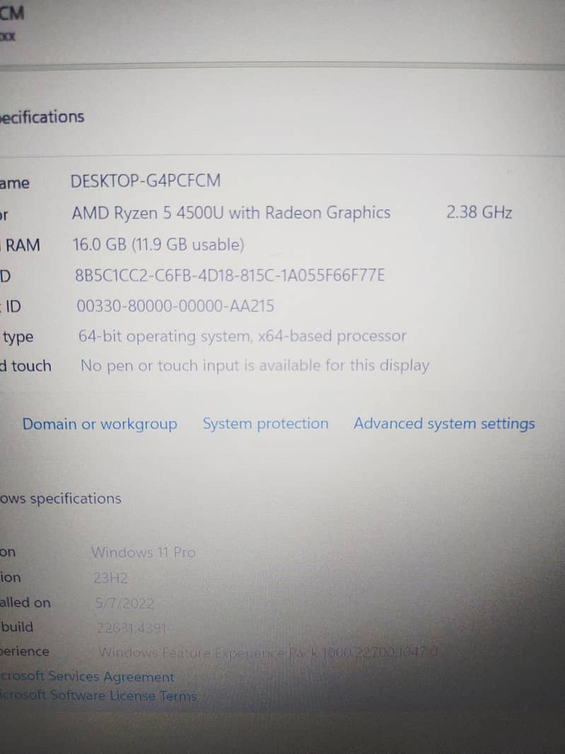 HP 15s Ryzen-5 4GB-Dedicated Graphic Card 512GB-NVME 16GB-RAM 15.6"LED 13