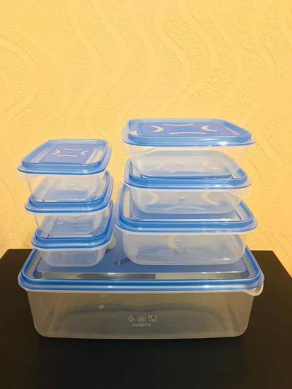 food storage box container. pack of 7 2