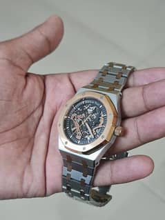 Audemar Peugeot automatic skeleton watch for sale