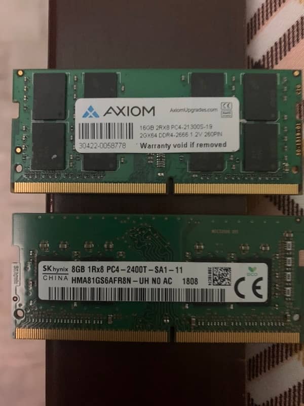 8GB & 16GB DDR3 & DDR4 memory 0