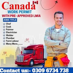 Canada work visa / Done base work permit/ No advance