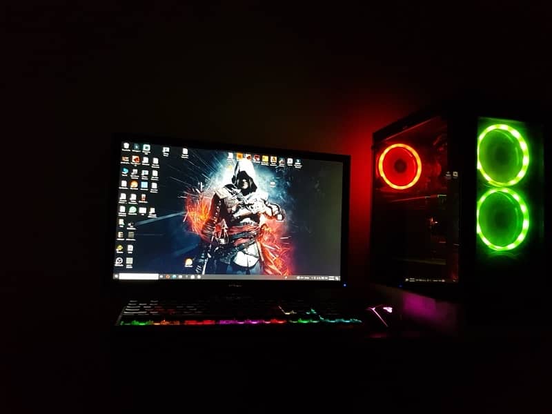 gaming pc - i5 10th gen 10400f - rx 570 sapphire pulse 4gb gpu 0