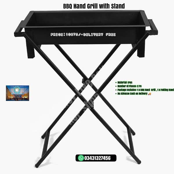 BBQ Hand Grill with Stand 0