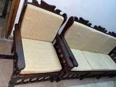 wooden sofa set