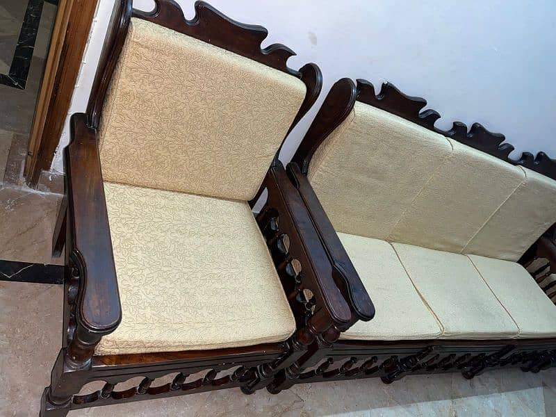 wooden sofa set 0