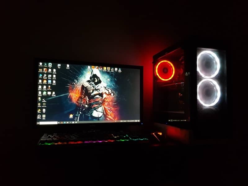 gaming pc - with rx 570 sapphire pulse 4gb gpu 1