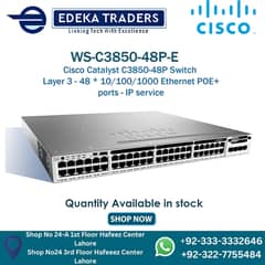 Cisco Catalyst C3850-48P PoE  Network Switch