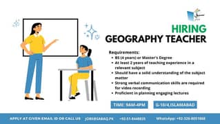 Geography Teacher