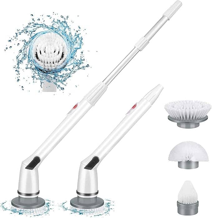 Spin Scrubber, Electric Toilet Floor Scrubbing Brush Cordless Car Clea 0