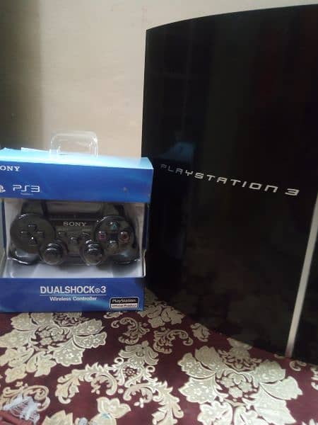 ps3 with brand new controller 180 gb storage and condition is new 0