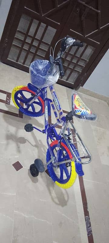 Blue coloured fancy bicycle 3