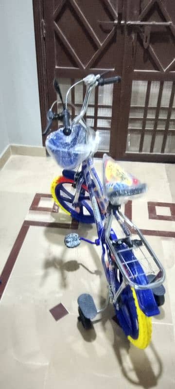 Blue coloured fancy bicycle 5