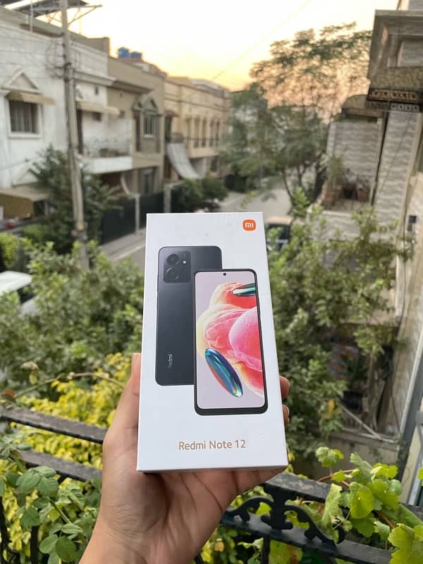 Mi Redmi Note 12 8/128 With Box&Original Charger Official PTA Approved 2