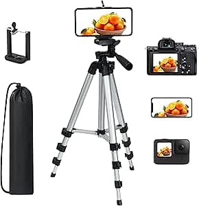 Vicloon Tripod Telescopic Mobile Phone Tripod with Mobile Phone Holder 0