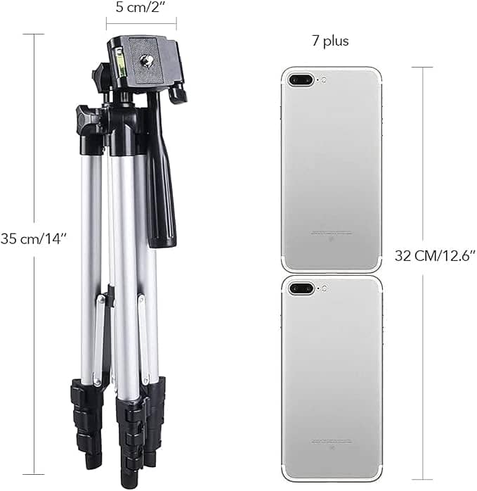 Vicloon Tripod Telescopic Mobile Phone Tripod with Mobile Phone Holder 1