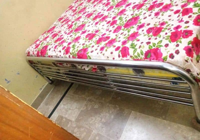 Steel Bed 6×6 with mattress 1