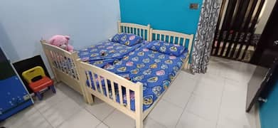 single bed with mattress