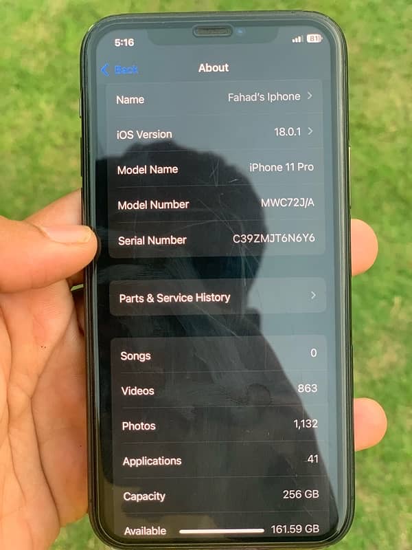 iphone 11 pro PTA 256gb 5