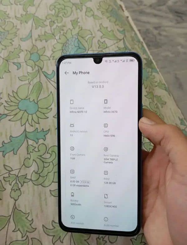 INFINIX NOTE 12 8+8128 Exchange possible 3