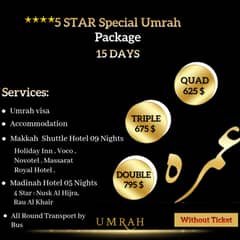 plan Your Umrah Today | 5-Star Hotel Stay in Makkah & Madina, Visa