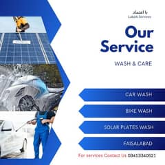 Car was/Bike/Solar Plates wash at Your Home