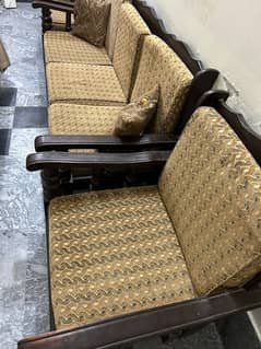 5 Seater Sofa wood with cushions