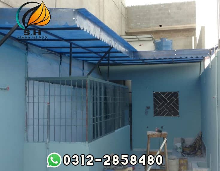 Fiber glass door/ parking shed/ Fiberglass/ fiber glass / fiber sheet 3