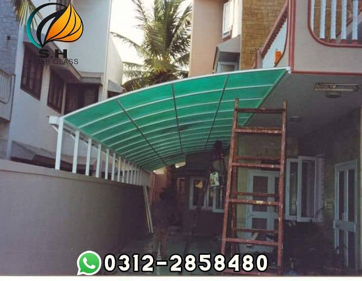 Fiber glass door/ parking shed/ Fiberglass/ fiber glass / fiber sheet 8