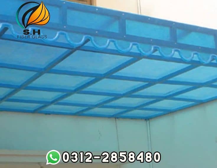 Fiber glass door/ parking shed/ Fiberglass/ fiber glass / fiber sheet 11