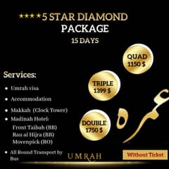 Exclusive Umrah Deal | Makkah Clock Tower, Madina Markazia & Complete