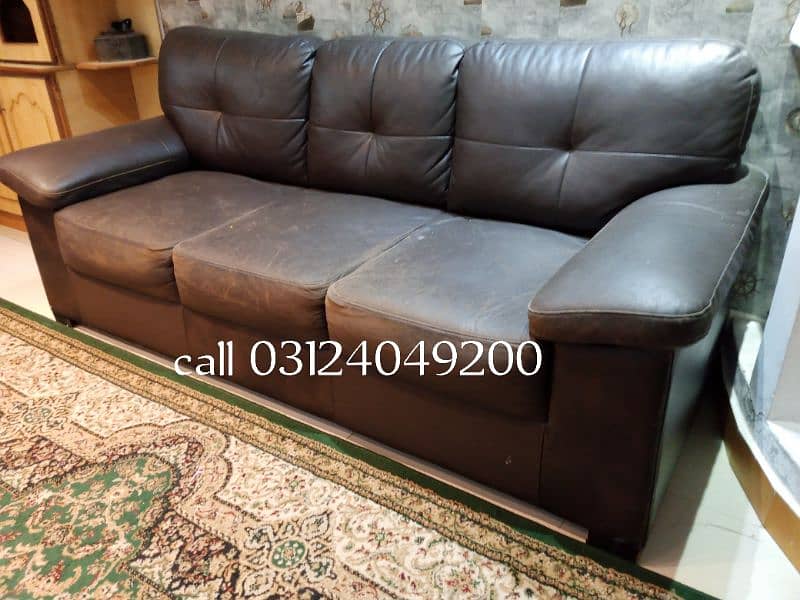 used leather sofa call 0312'4049200 1