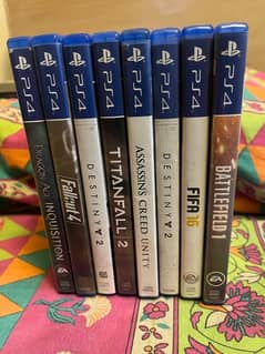 ps4 games , assassins creed ,destiny, fifa,destiny,battlefield etc