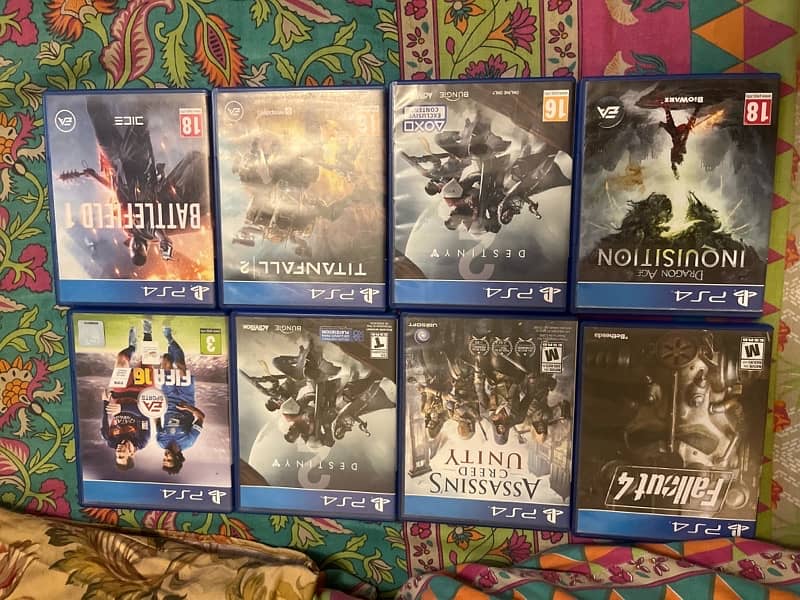 ps4 games , assassins creed ,destiny, fifa,destiny,battlefield etc 1