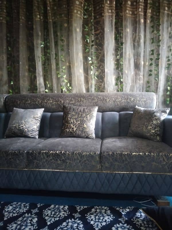 Khud Bnwaya h Imported 7 Seater Velvet Sofa 4