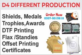 Printing Services Shields/Medals,/Certificate/Mug's/Employee Card's/La