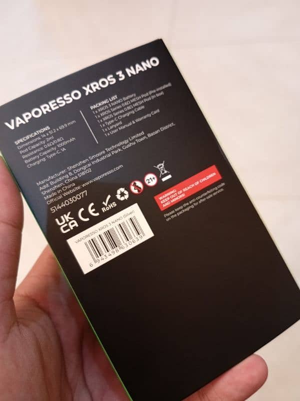 vaporesso xros 3 nano 3