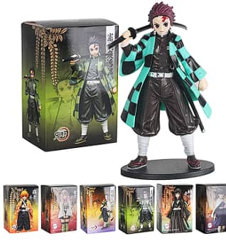 Anime Kamado Tanjirou Nezuko Demon Slayer Figure Action Figures PVC Mo 1